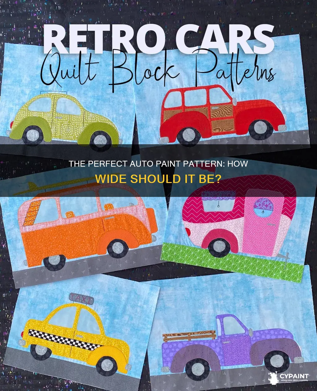 how wide of a pattern to paint auto paint