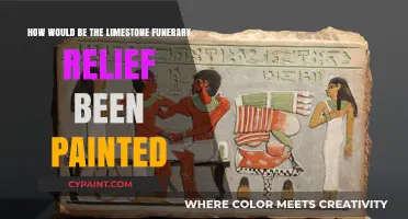 Unveiling Ancient Funerary Relief: Limestone Colors Revealed