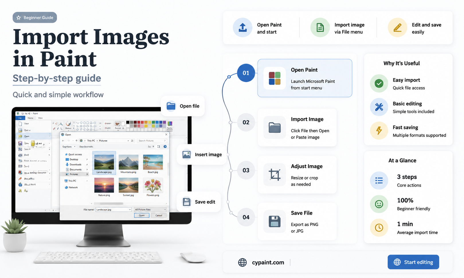 can you import an image into microsoft paint