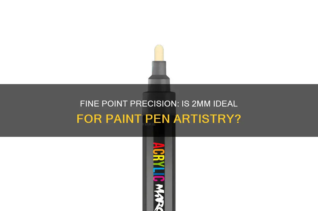 is 2mm fine point for a paint pen