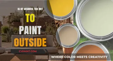 Painting in Heat: Is 87 Degrees Too Hot for Outdoor Projects?