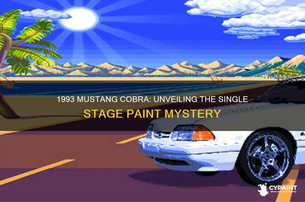 is a 1993 mustang cobra single stage paint