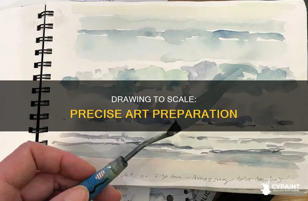 is a drawing done to scale for a painting