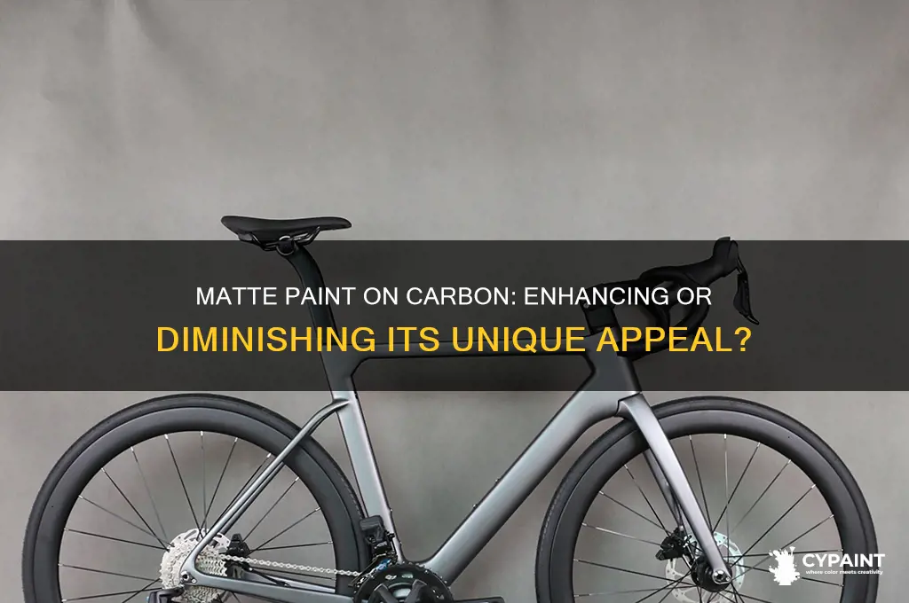 is a matte paint job better for carbon or worse