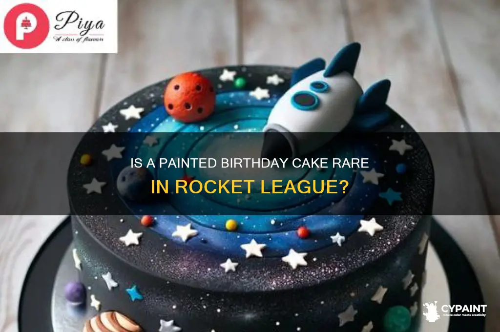 is a painted birthday cake rare rocket league