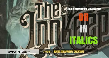 Painting Titles: Underline or Italicize? The Correct Formatting Guide