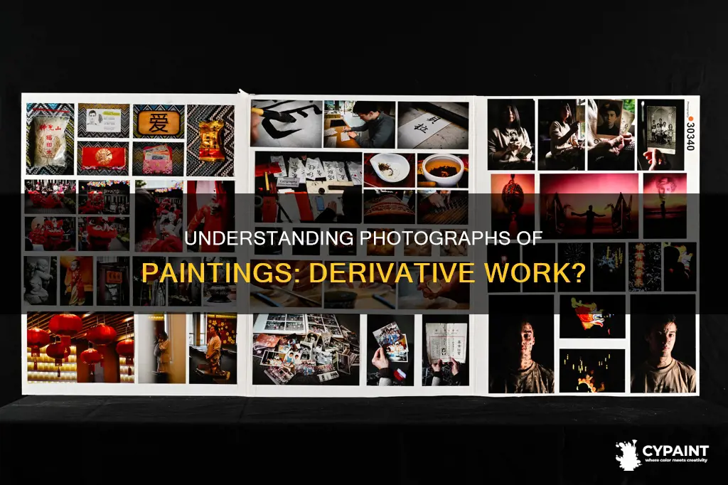 is a photograph of a painting a derivative work