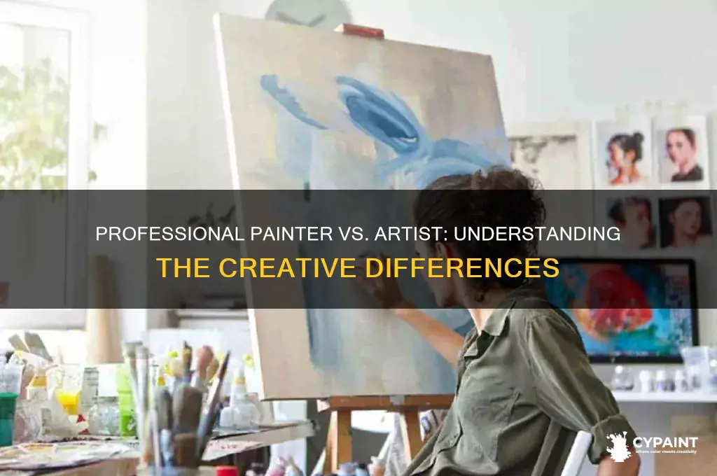 is a professional paint and artist the same