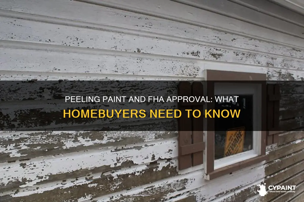 is a property fha approved if it has peeling paint