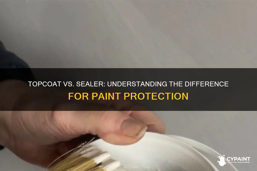 is a topcoat the same as a sealer for paint