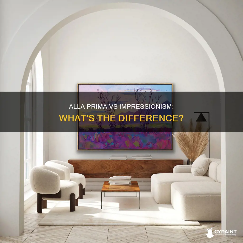is alla prima painting the same as impressionistic painting