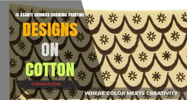 Exploring Asante Adinkra Drawing Painting Designs on Cotton Fabric