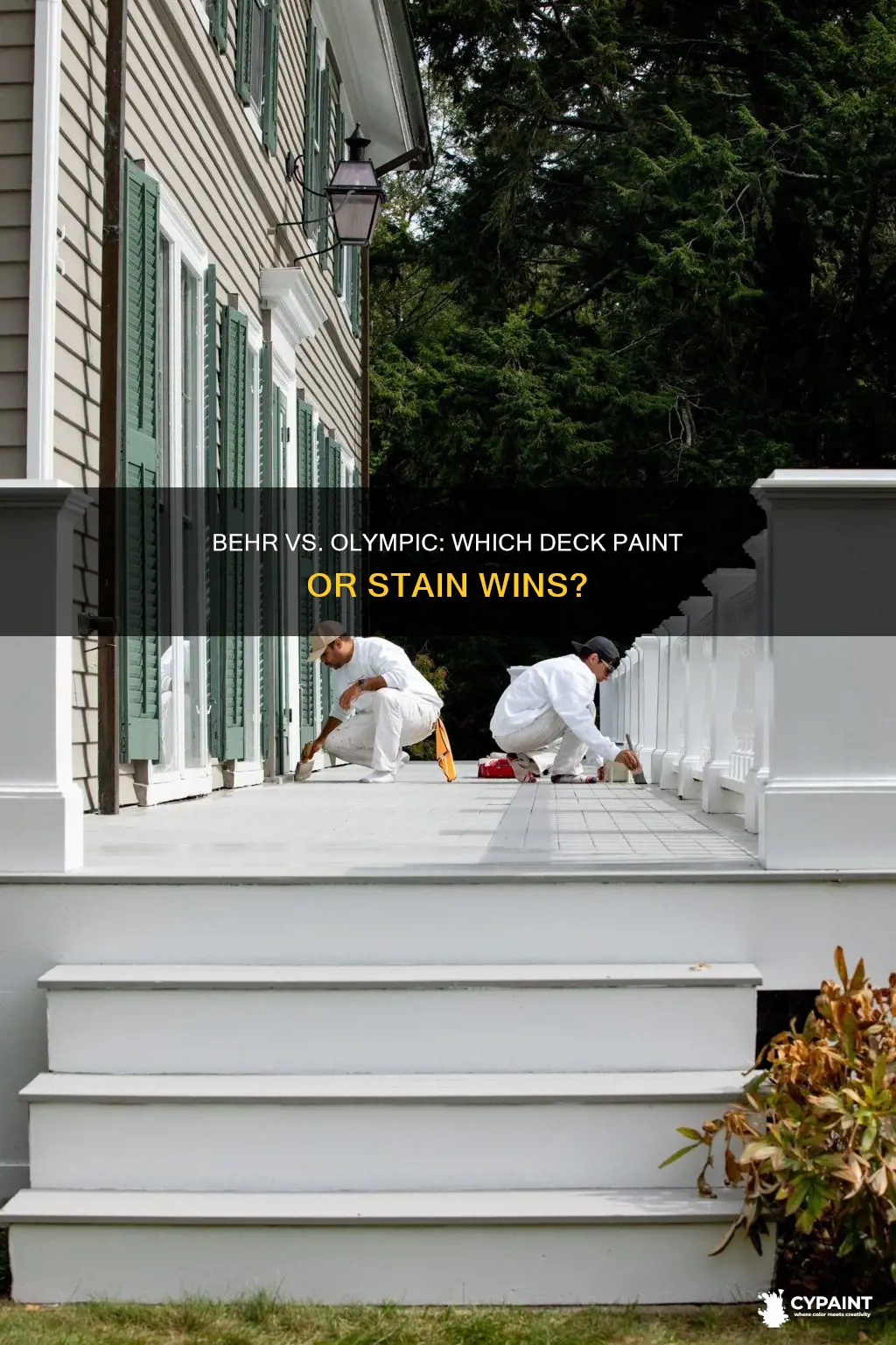 is behr better than olympic deck painting or staining