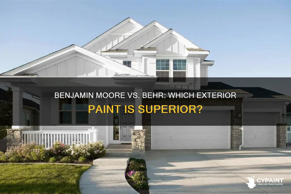 is benjamin moore exterior paint better than behr exterior