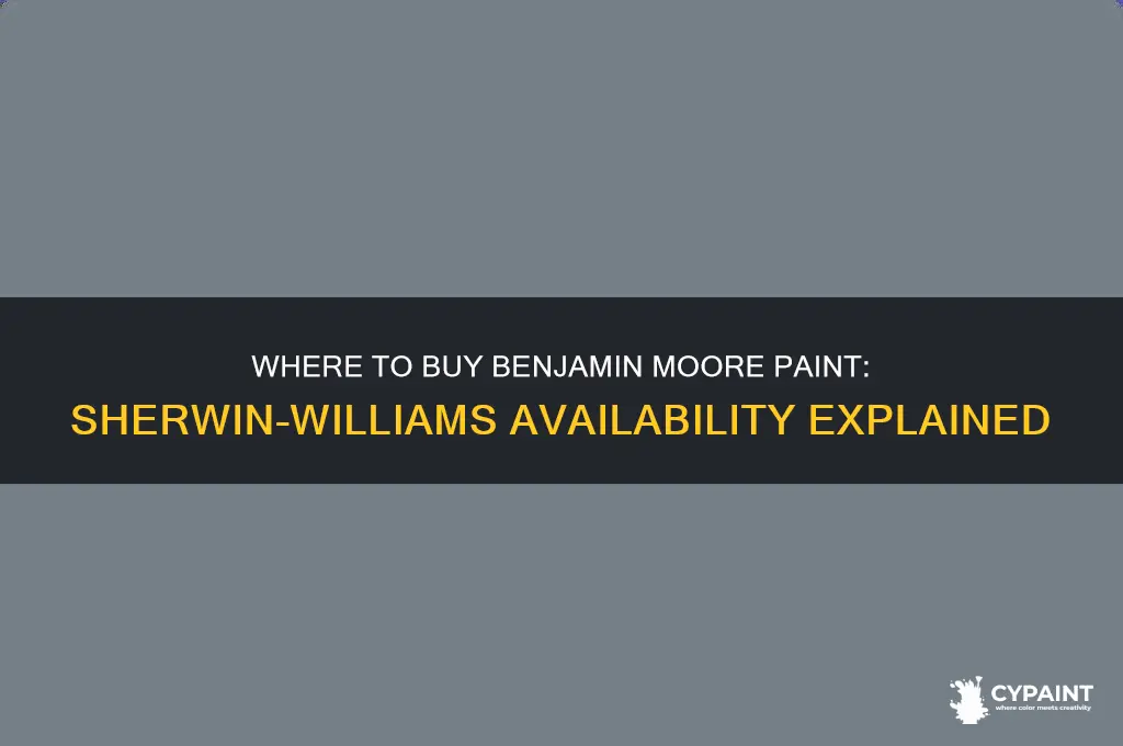 is benjamin moore paint sold at sherwin williams