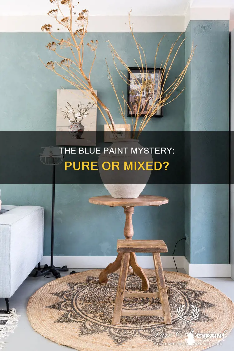 is blue paint a pure substance or a mixture