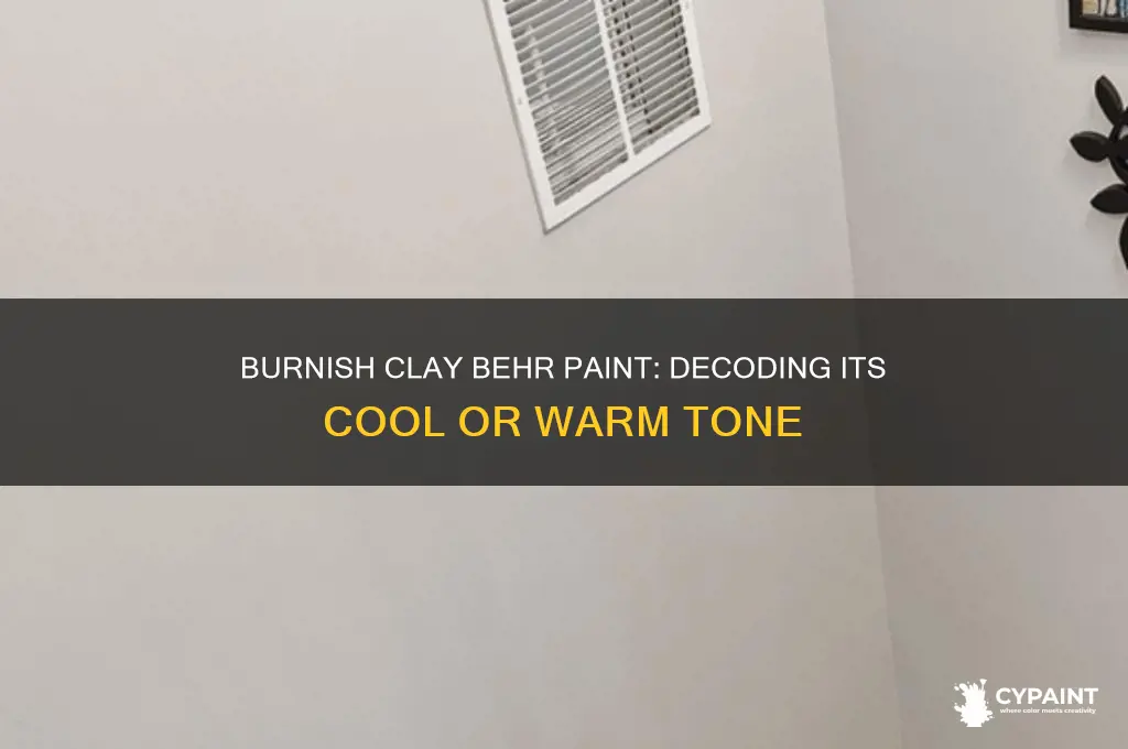 is burnish clay behr paint cool or warm