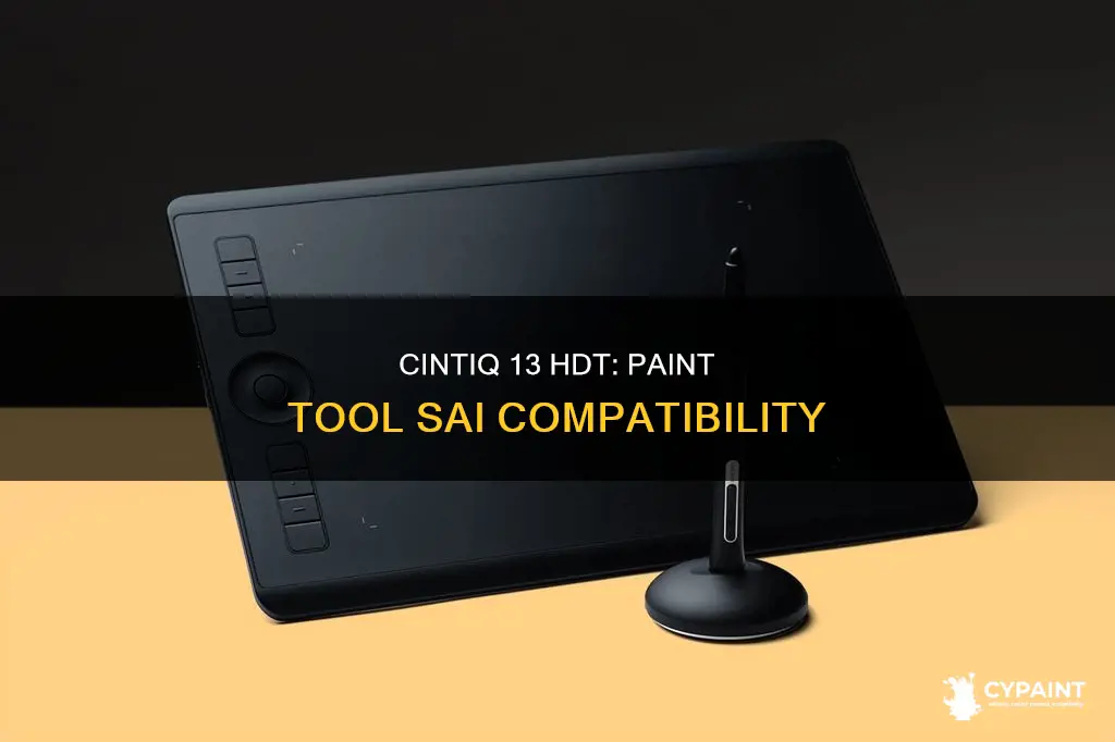 is cintiq 13 hdt compatible with paint tool sai