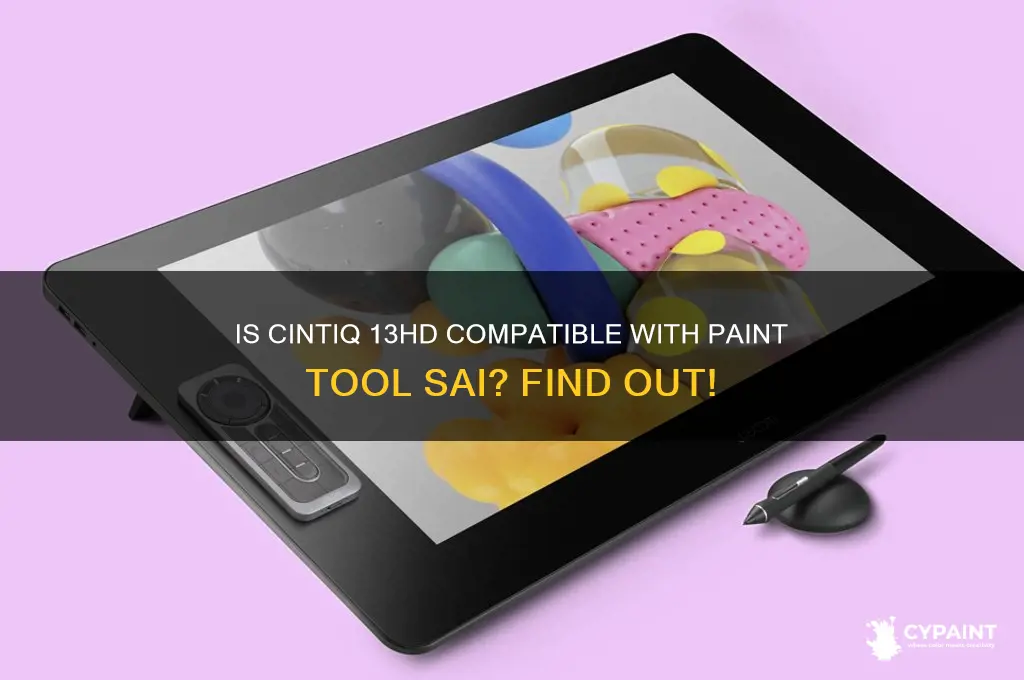 is cintiq 13hdt compatible with paint tool sai