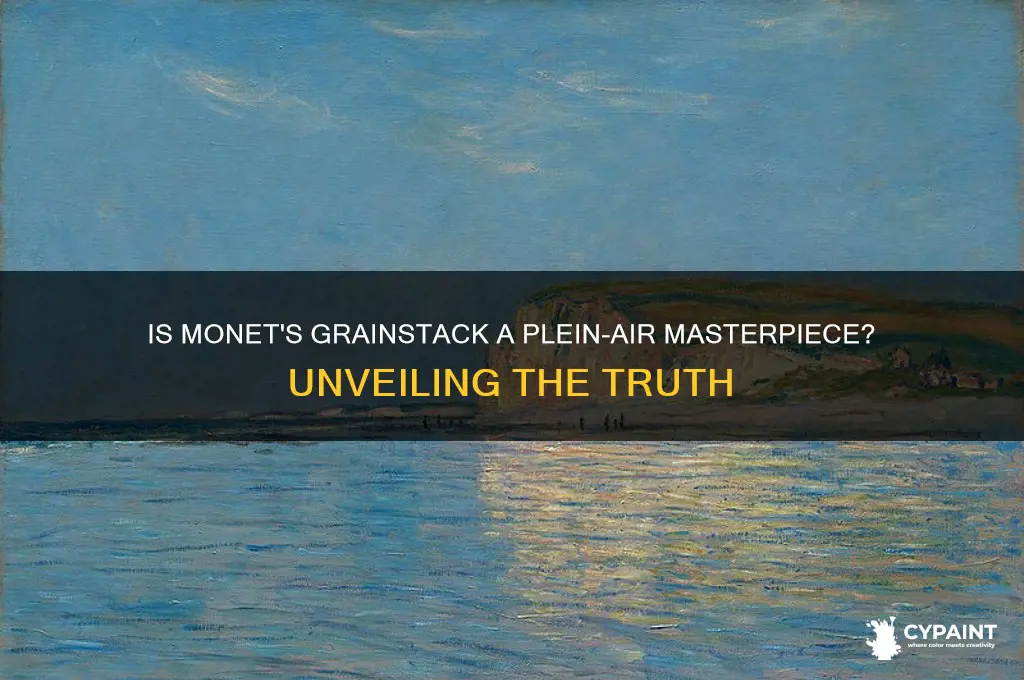 is claude monet grainstack a plein-air painting