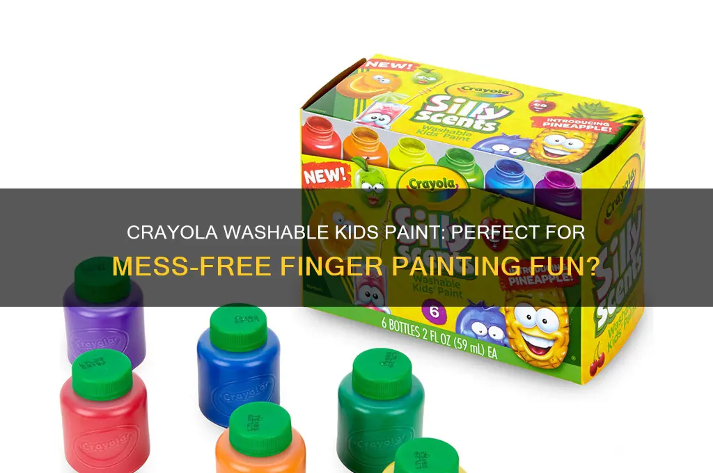 is crayola washable kids paint for finger painting