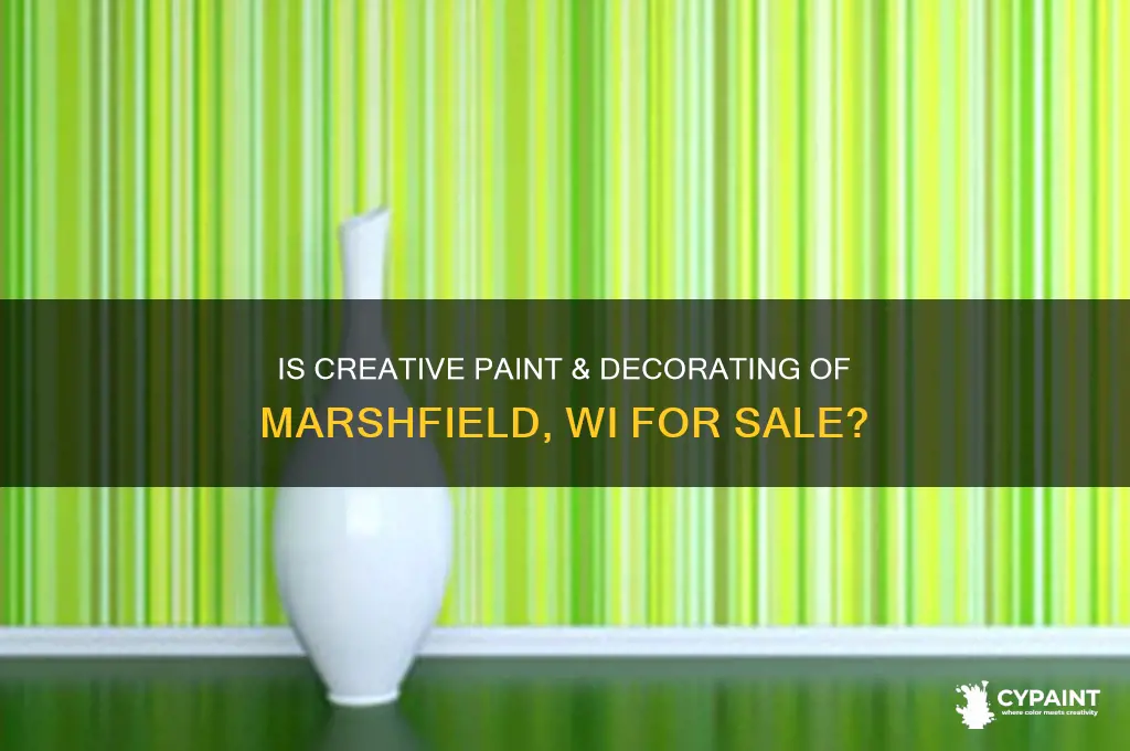 is creative paint and decorating of marshfield wi for sale