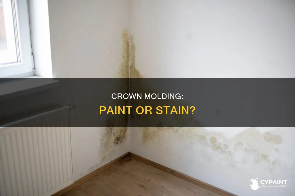 is crown molding supposed to be painted or stained