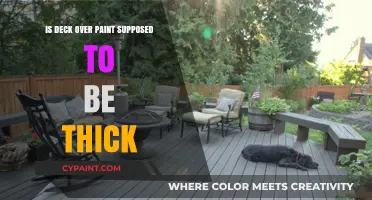 Is Deck Over Paint Supposed to Be Thick? Expert Insights