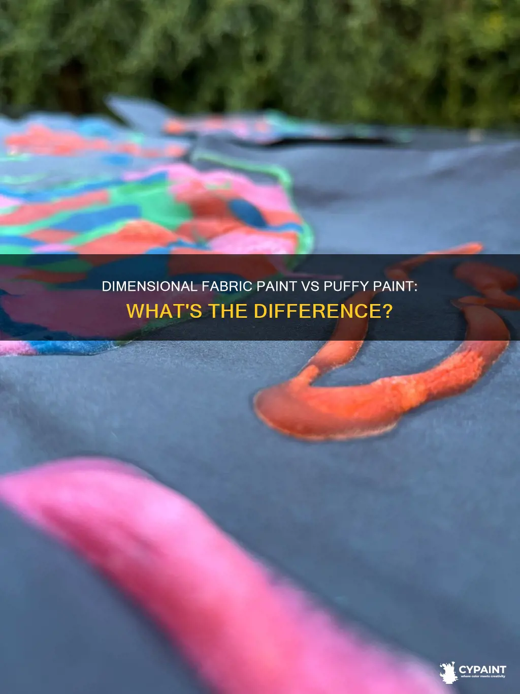 is dimensional fabric paint the same as puffy paint