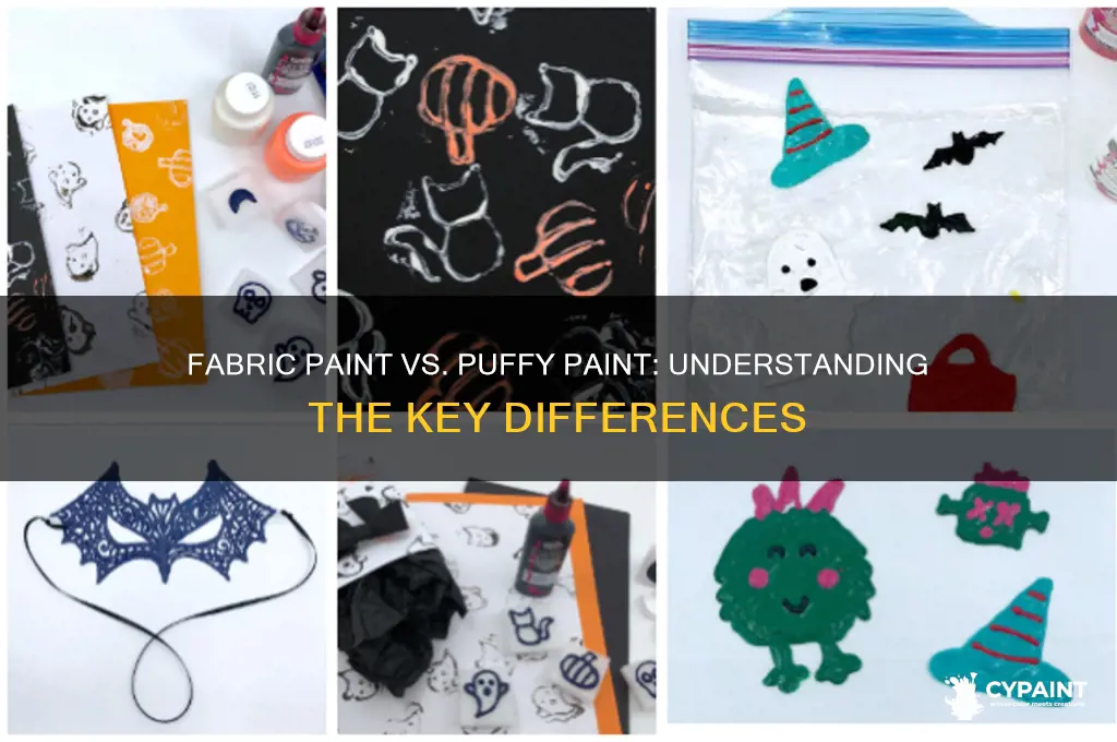 is fabric paint and puffy paint the same