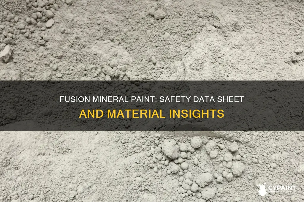 is fusion paint material safety data sheet product mineral paint