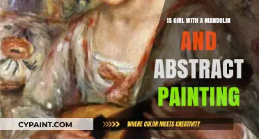 Girl with a Mandolin Meets Abstract Art: A Creative Fusion