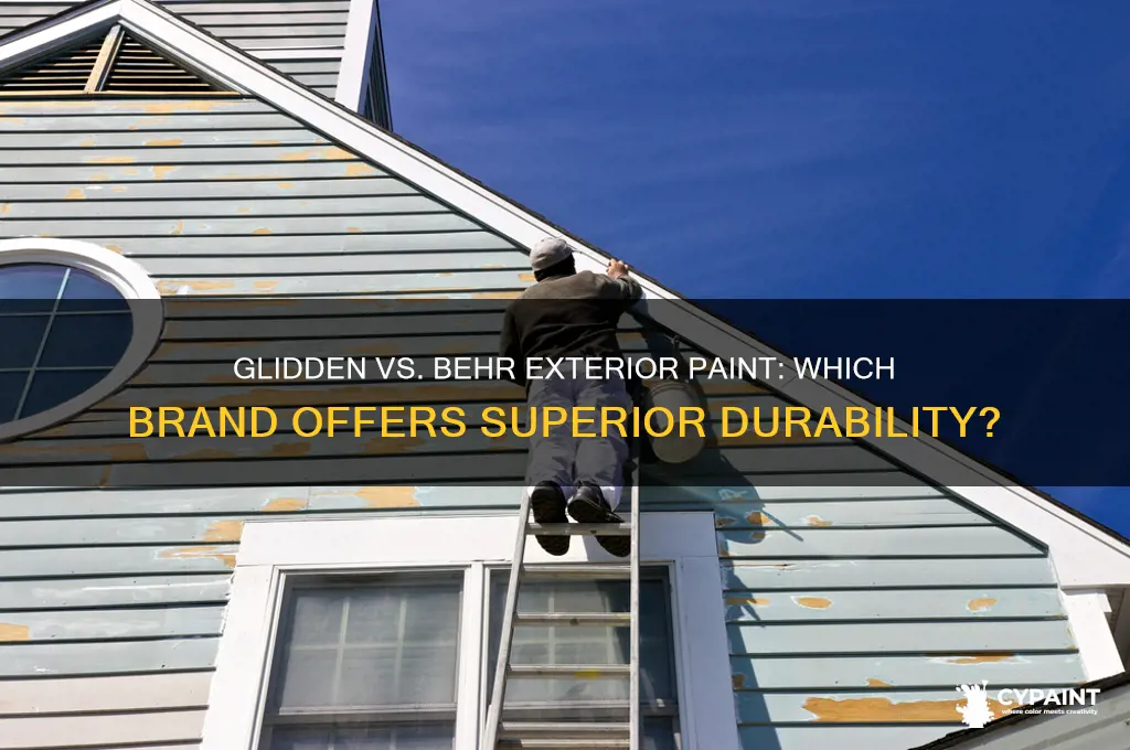 is glidden paint better than behr exterior paint
