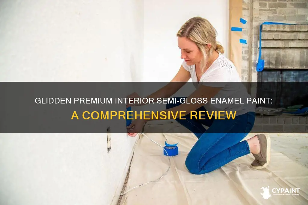 is glidden premium interior semi gloss enamel paint