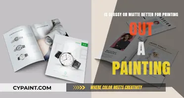 Glossy vs. Matte: Which Finish Enhances Your Printed Painting Best?