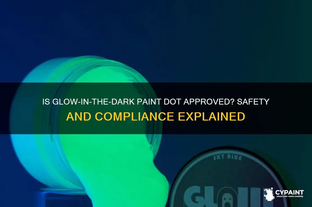 is glow in the dark paint dot appriged