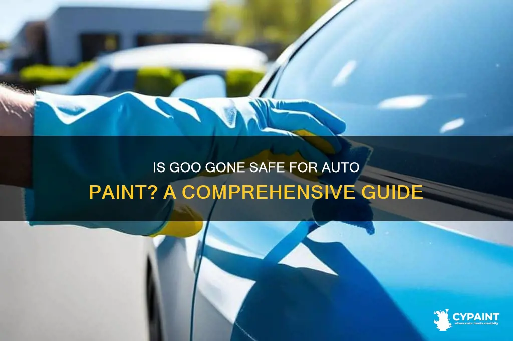 is goo gone safe on auto paint