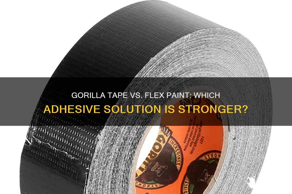 is gorila tape as strong as flex paint