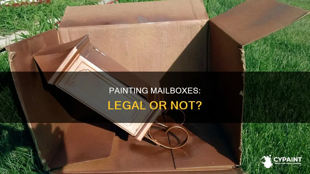 is it against the law to paint your mailbox