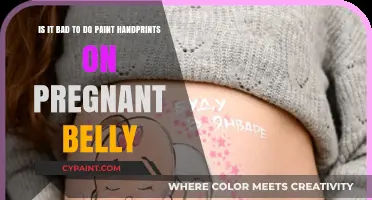 Belly Art: The Safety and Beauty of Paint Handprints on Pregnant Bellies