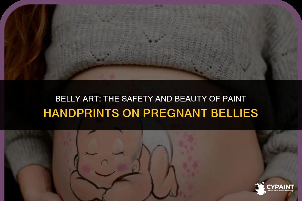 is it bad to do paint handprints on pregnant belly