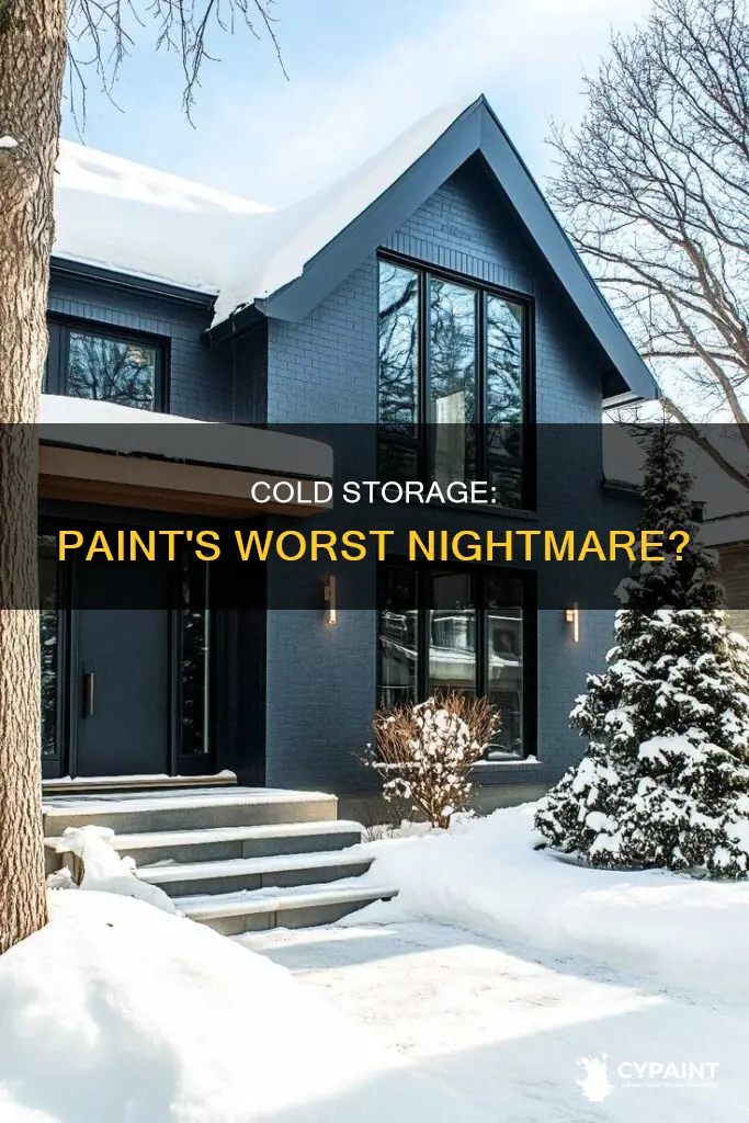 is it bad to leave paint in the cold