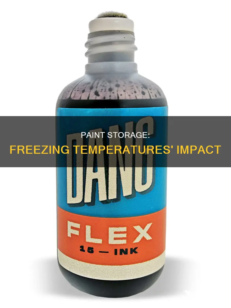 is it bad to leave paint outside freezing tem