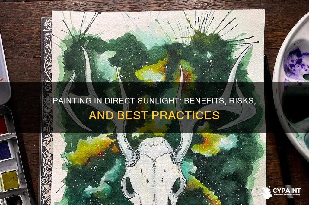 is it bad to paint in direct sunlight
