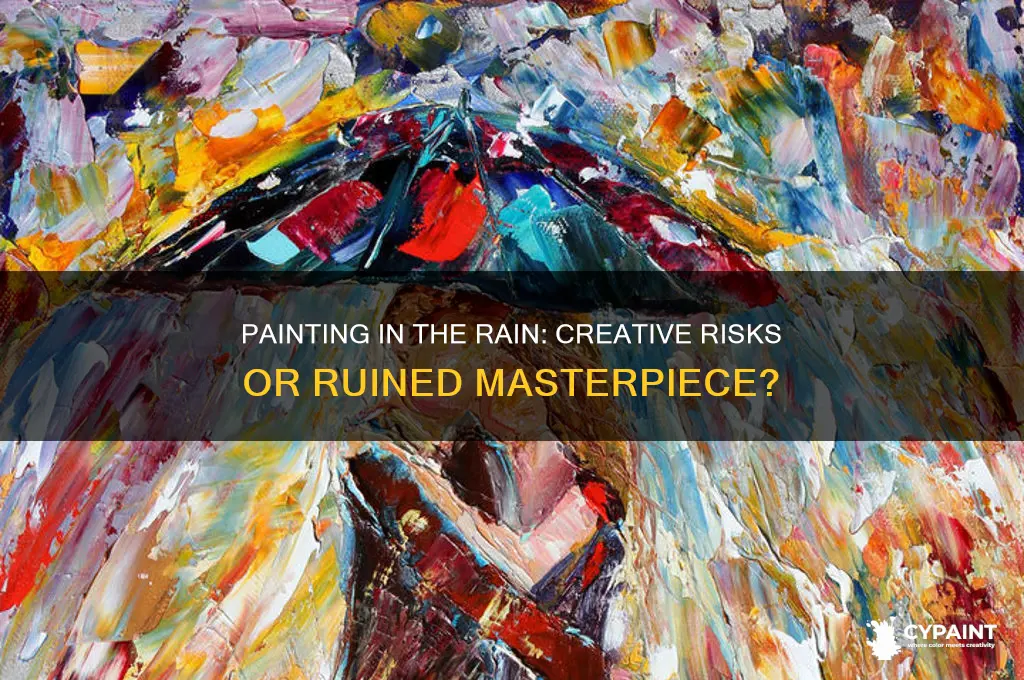 is it bad to paint in the rain