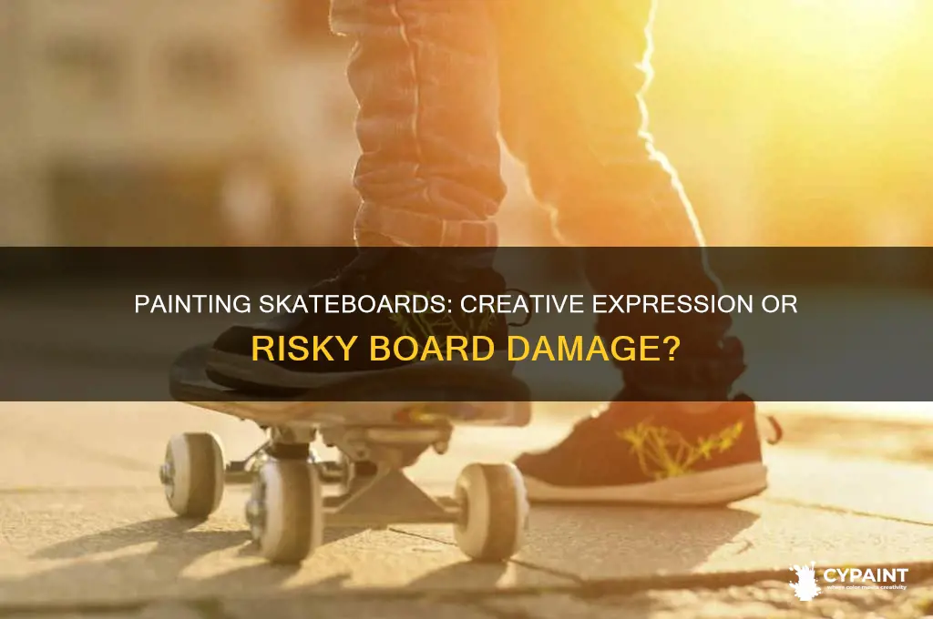 is it bad to paint on a skateboard