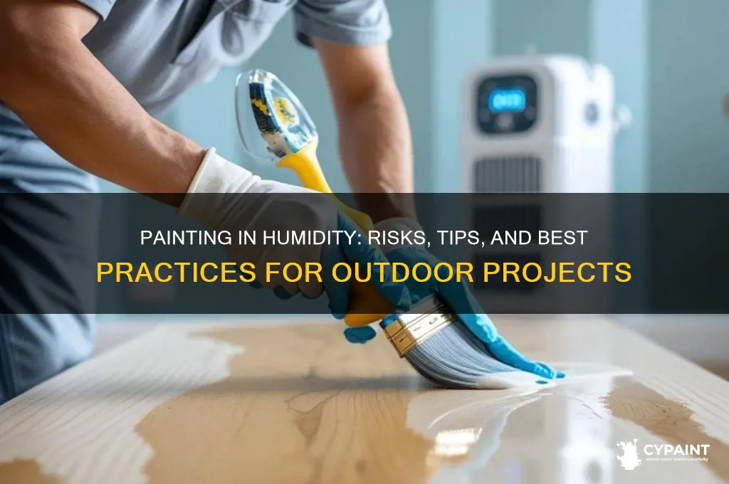 is it bad to paint outside when humid