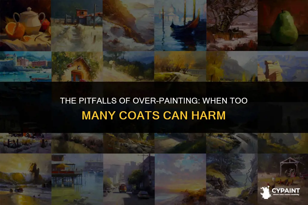 is it bad to put to many coats of paint