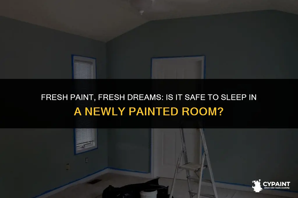 is it bad to sleep in a newly painted room