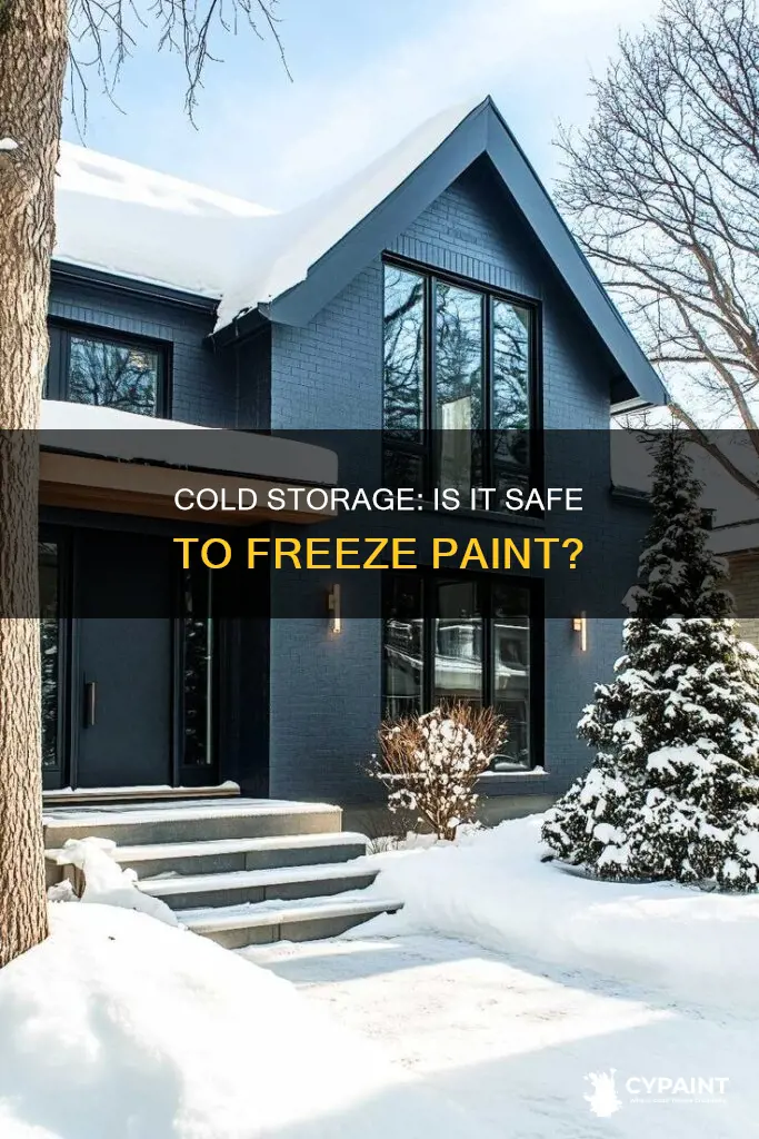 is it bad to store paint in freezing temps